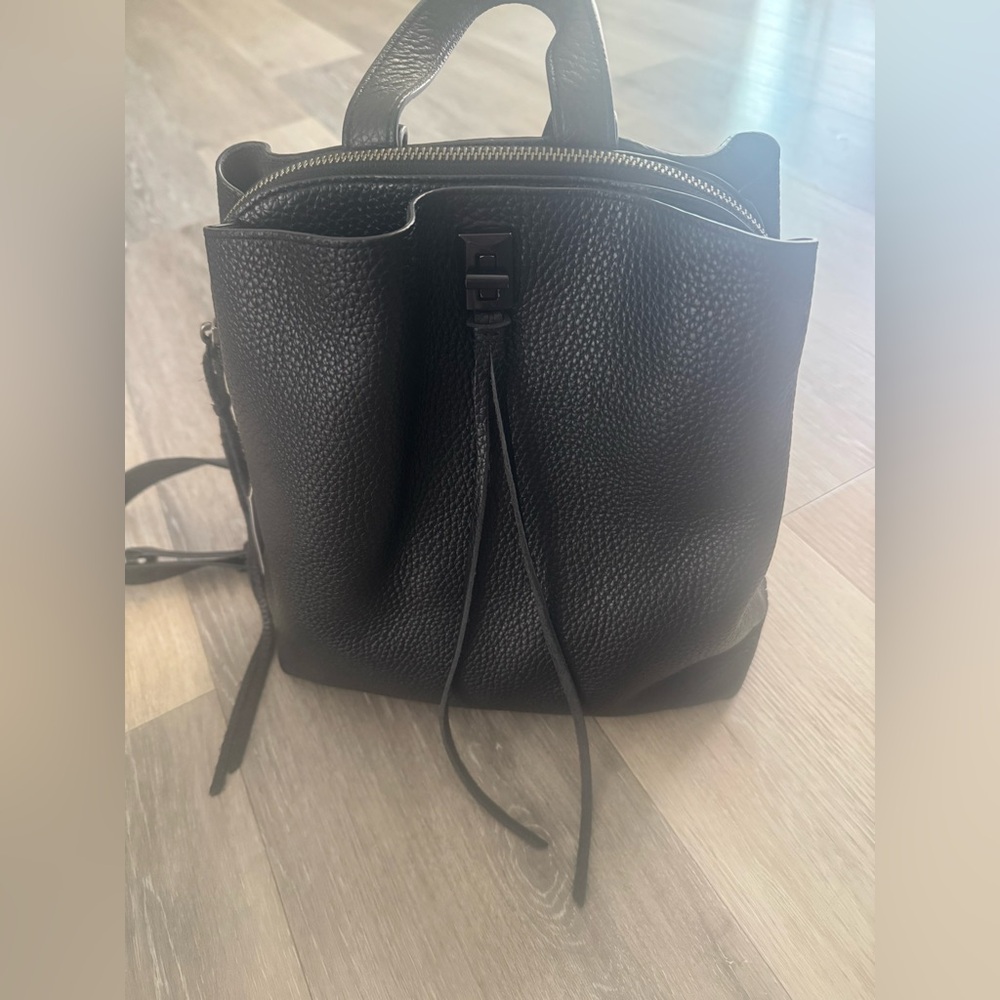 Rebecca Minkoff Black Leather Backpack